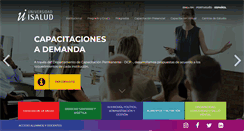 Desktop Screenshot of isalud.edu.ar